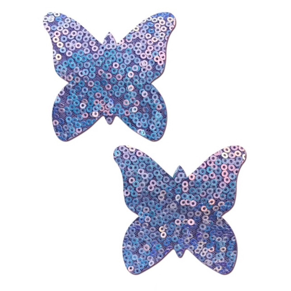Purple Sequin Butterfly Pasties